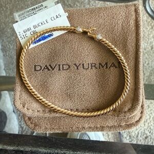 David Yurman Gold and Silver Twisted Bracelet